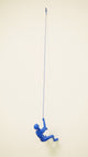 1-Piece Climbing Man Wall Art Sculpture, Blue