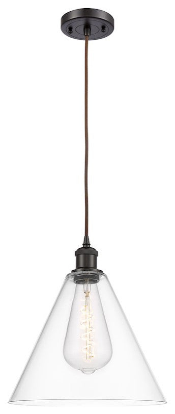 Innovations Lighting 516-1P-OB-GBC-122 1 Light 12" Mini Pendant