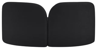 Daphne Upholstered Chair/Loveseat/Sofa, Black, Chenille Fabric, Loveseat