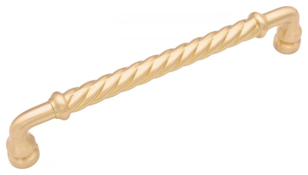 Twisted Appliance Pull, 12" c/c, Satin Brass