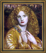 Dante Gabriel Rossetti Helen of Troy Framed Premium Canvas Print, 20"x25"
