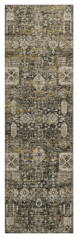 Premium Machine Washable Mayfield AMF637 Coffee 2'3" x 7'6" Runner Rug