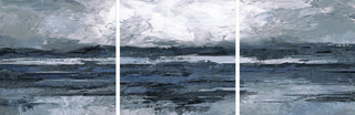 Dark Vast Ocean II Triptych, 96"x32"