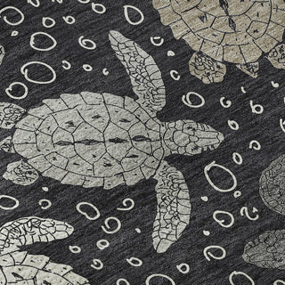 Addison Premium Washable Mayfield AMF192 Black 10' x 14' Rug