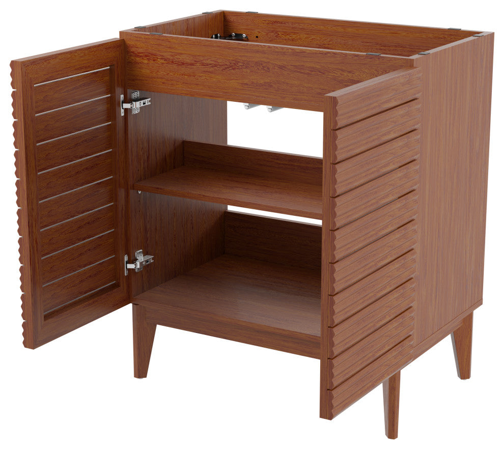 30" Modern Farmhouse 2-Shelf Bath Vanity Cabinet Only(Sink Basin not Included)