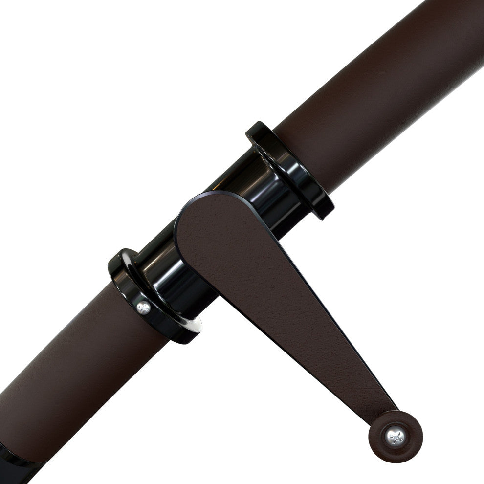 9' Cantilever Bronze Pole Ribs 360 Rotation Tilt CrankLift Pacific Pre
