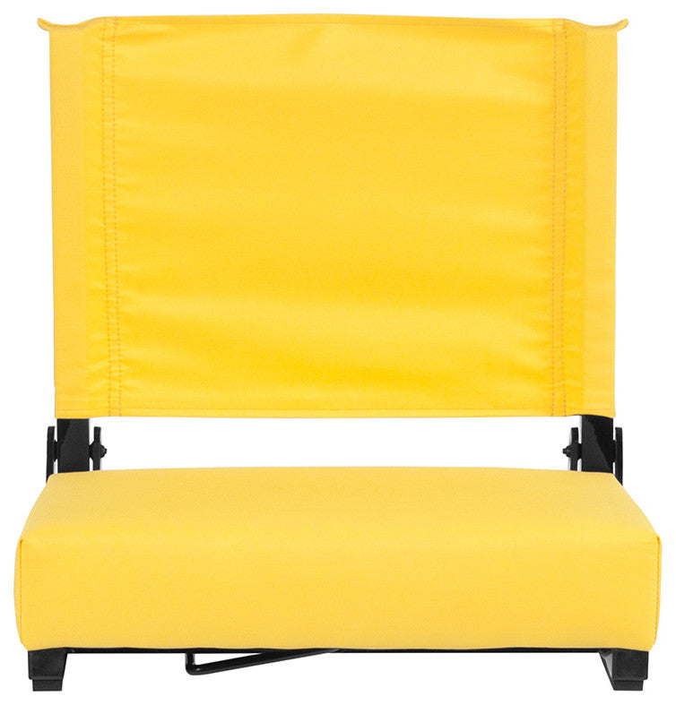 Grandstand Comfort Seats by Flash with Ultra-Padded Seat, Yellow