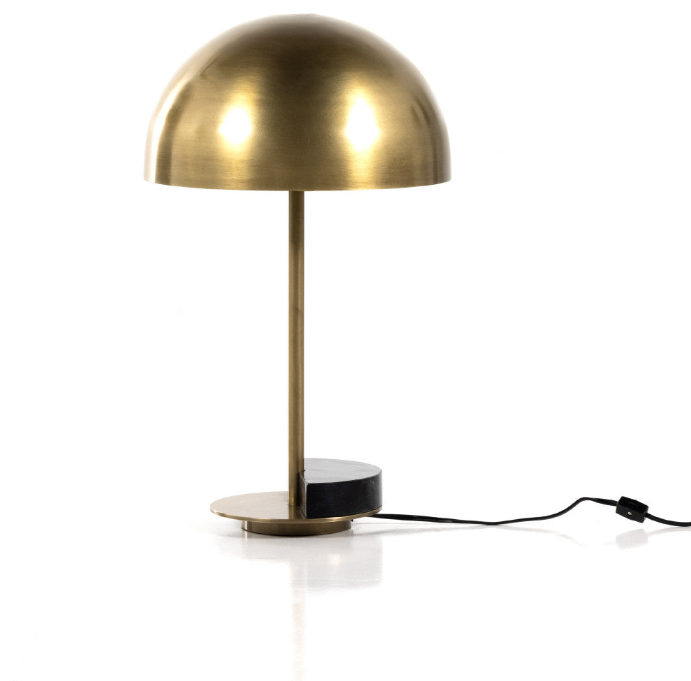 Zanda Table Lamp, Black Italian Marble