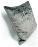 Artemis Pewter Gray Velvet Throw Pillow 20x20, with Polyfill Insert