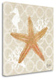 30" Beach Starfish on Linen Giclee Print on Gallery Wrap Canvas Wall Art