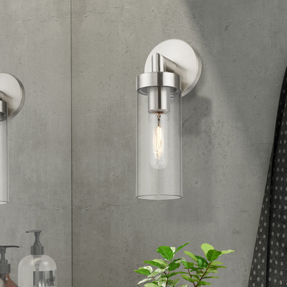 Ludlow 1 Light Brushed Nickel ADA Single Sconce