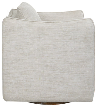 Uttermost 23729 Corben White Swivel Armchair