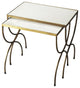 Butler Bacchus Marble and Iron Nesting Tables