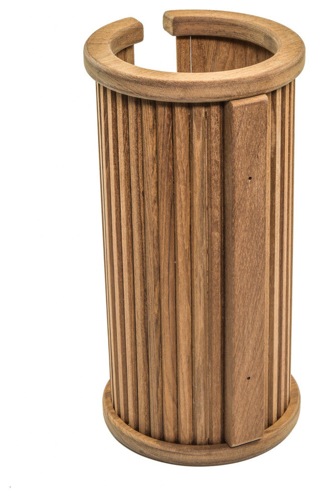 Traditional Solid Teak Toilet Paper Rack