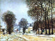 Alfred Sisley Snow at Louveciennes, Gallery Wrapped Canvas Print, 21"x28"