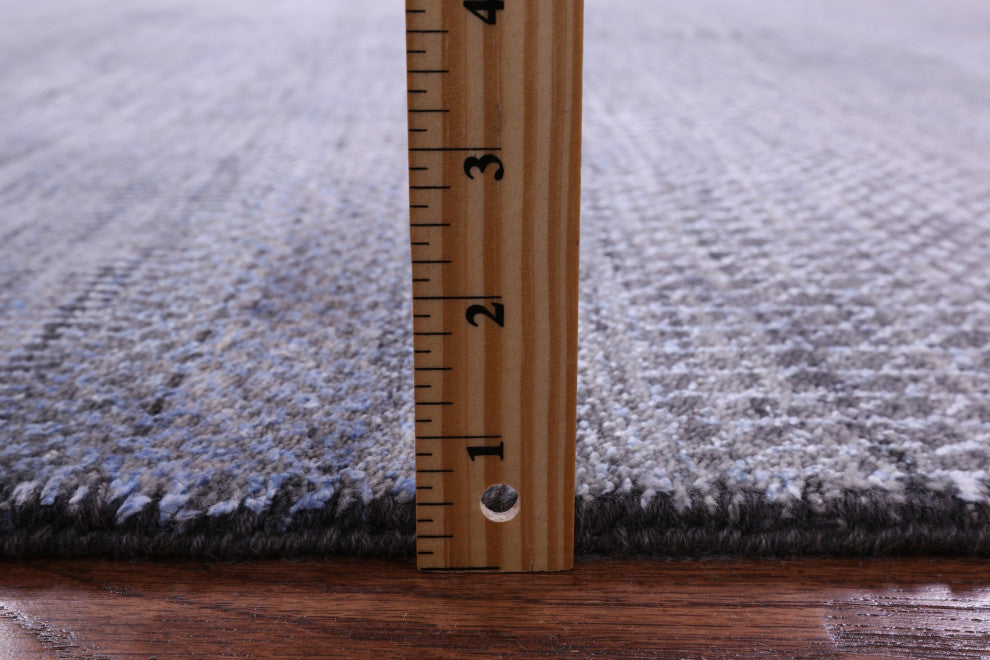 6' 0" X 9' 2" Handmade Wool and Silk Savannah Grass Rug Q11974