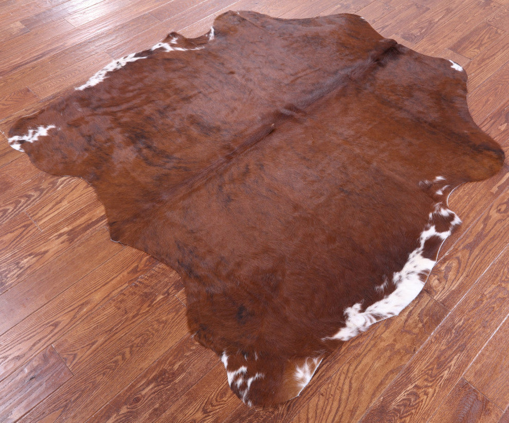 5' 7" X 5' 2" Natural Cowhide Rug C2005