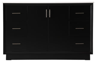 54" SIngle Bathroom Vanity, Black
