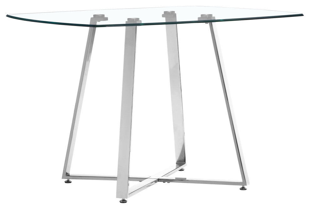 Lemon Drop Dining Table Chrome