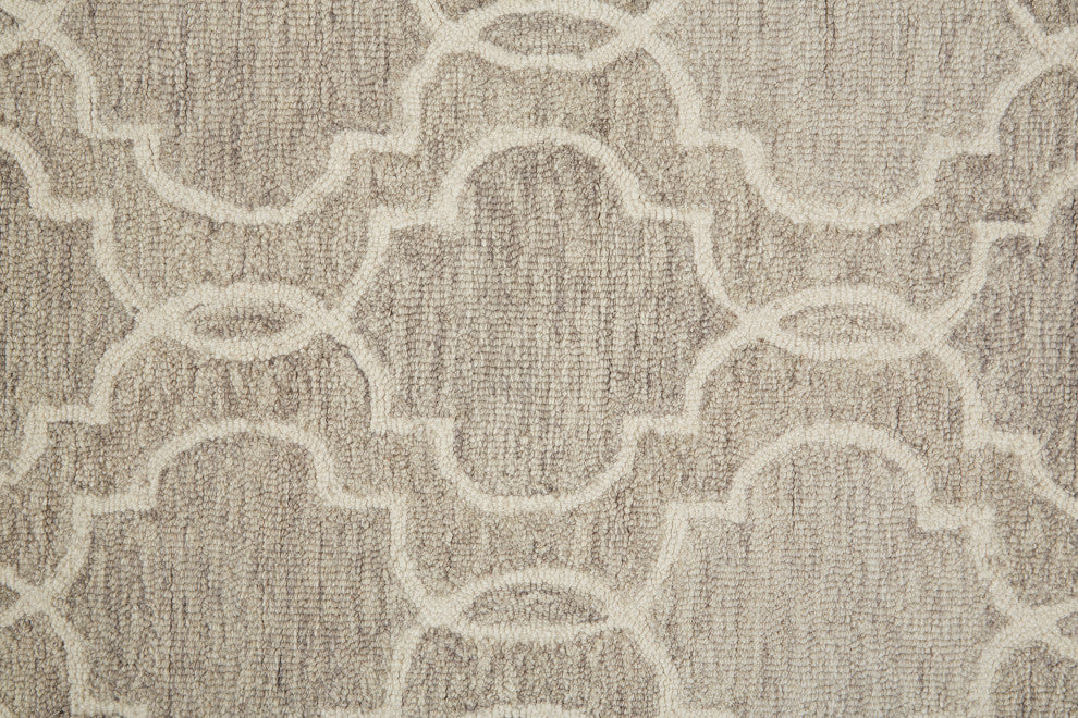 Natal R8775 Transitional/Cottage/Moroccan Rug, Light Gray, 12'x15'