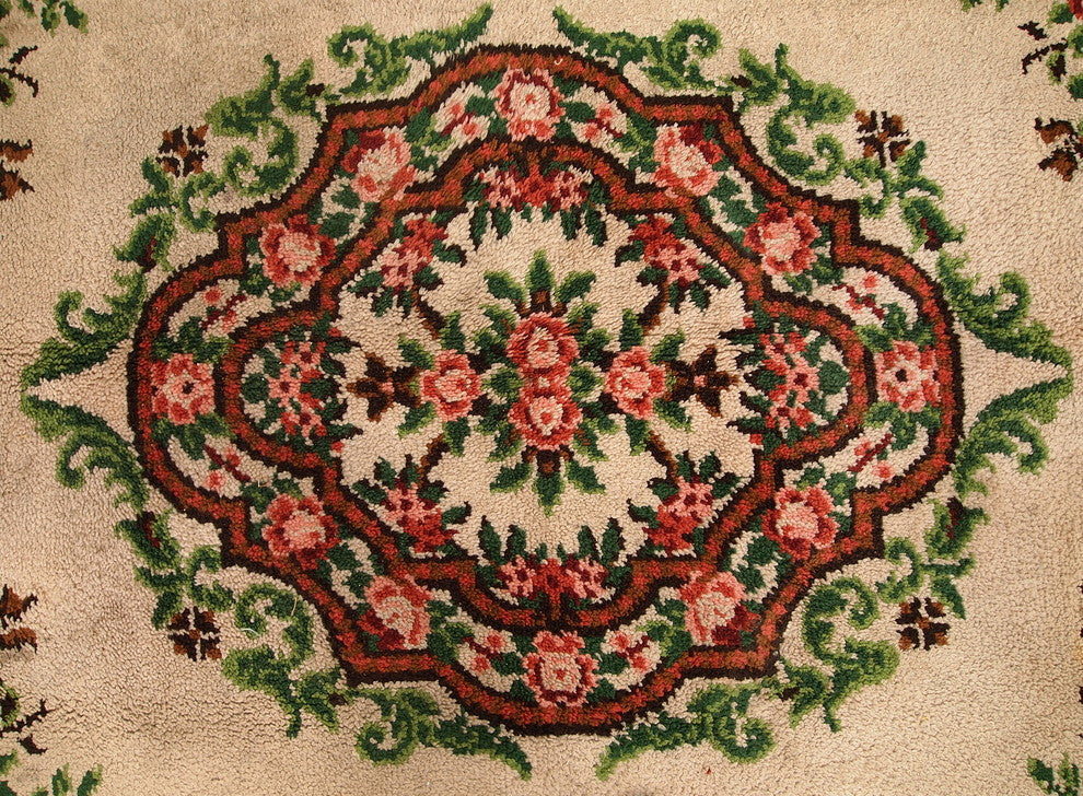 Consigned, Vintage Belgium Savonnerie Rug 6.5'x9.8', 1960