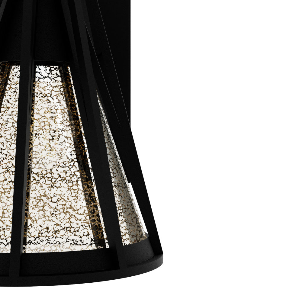 Rafner Natural Iron With Mercury Glass Glass 1 Light Sconce Wall