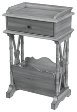 Cummings End Table With Storage, Gray