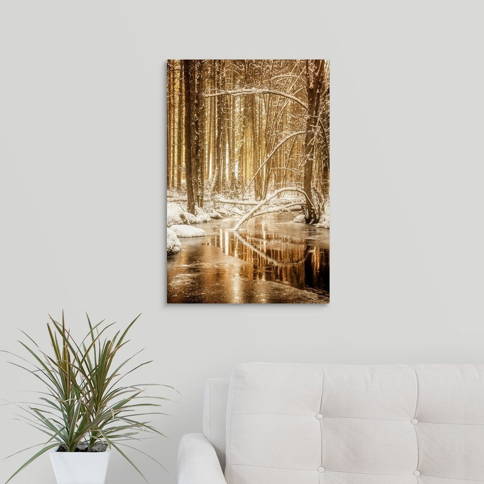 "Heart of Gold" Wrapped Canvas Art Print, 16"x24"x1.5"