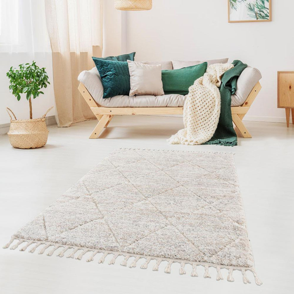 100% Polypropylene Serta Talas Shag Area Rug