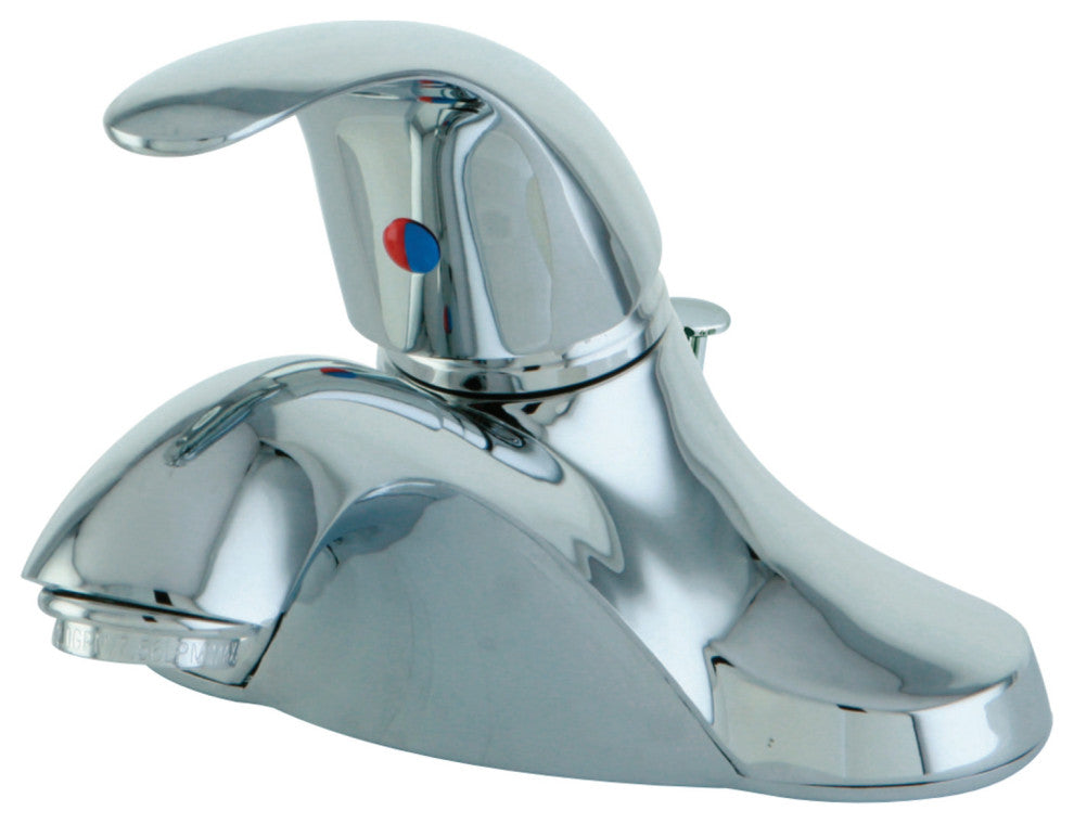 Kingston Brass Single-Handle 4" Centerset Bathroom Faucet, Polished Chrome