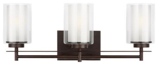 Elmwood Park 3-Light Bath Vanity Light Bronze