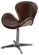 Mercury Swivel Chair - Vintage Brown Leather