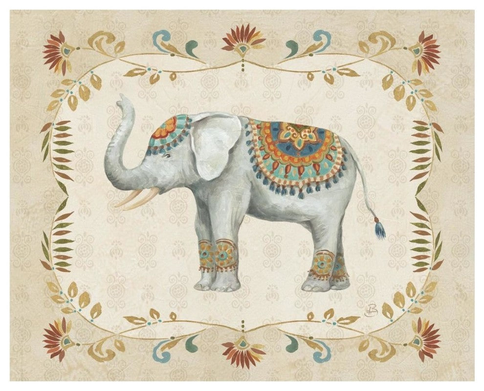 "Elephant Walk III" Digital Paper Print by Daphne Brissonnet, 26"x22"