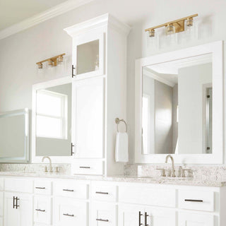 Quorum International 501-3-2 Ladin 3 Light 22"W Vanity Light - Aged Brass /