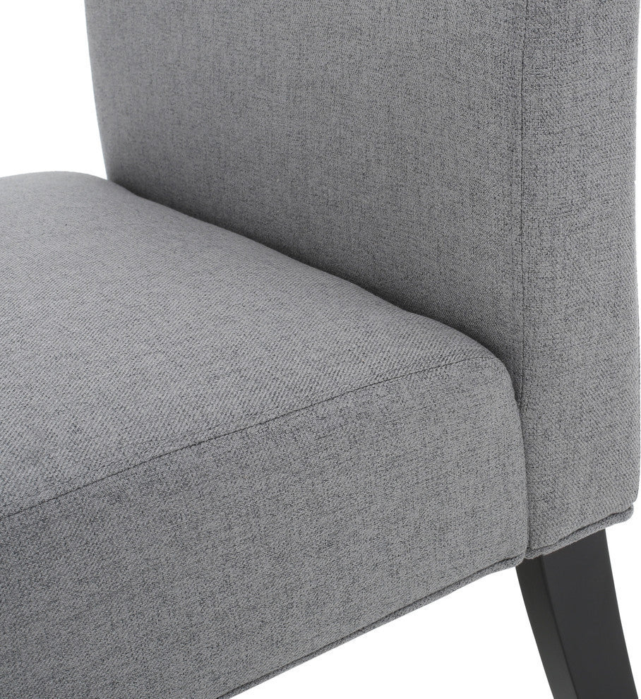 GDF Studio Kendal Fabric Grand Accent Chair, Gray / Set of 2