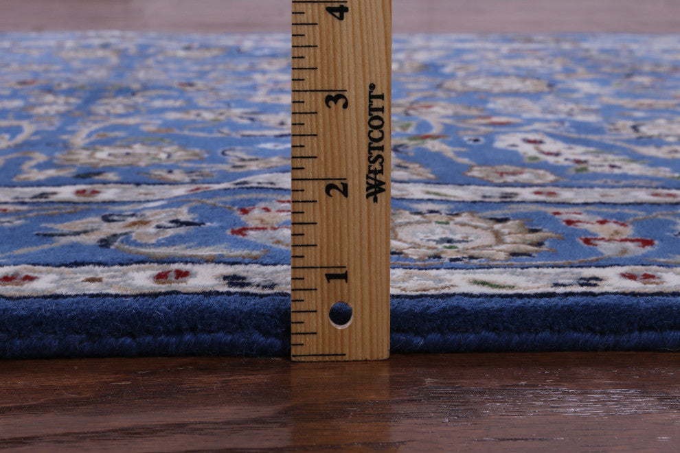 Runner Wool & Silk Persian Nain Hand-Knotted Rug 4' 1" X 12' 1" - Q13150