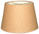 Tapered Shallow Drum Hardback Lampshade, Burlap, 14x20x13