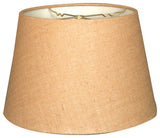 Tapered Shallow Drum Hardback Lampshade, Burlap, 14x20x13