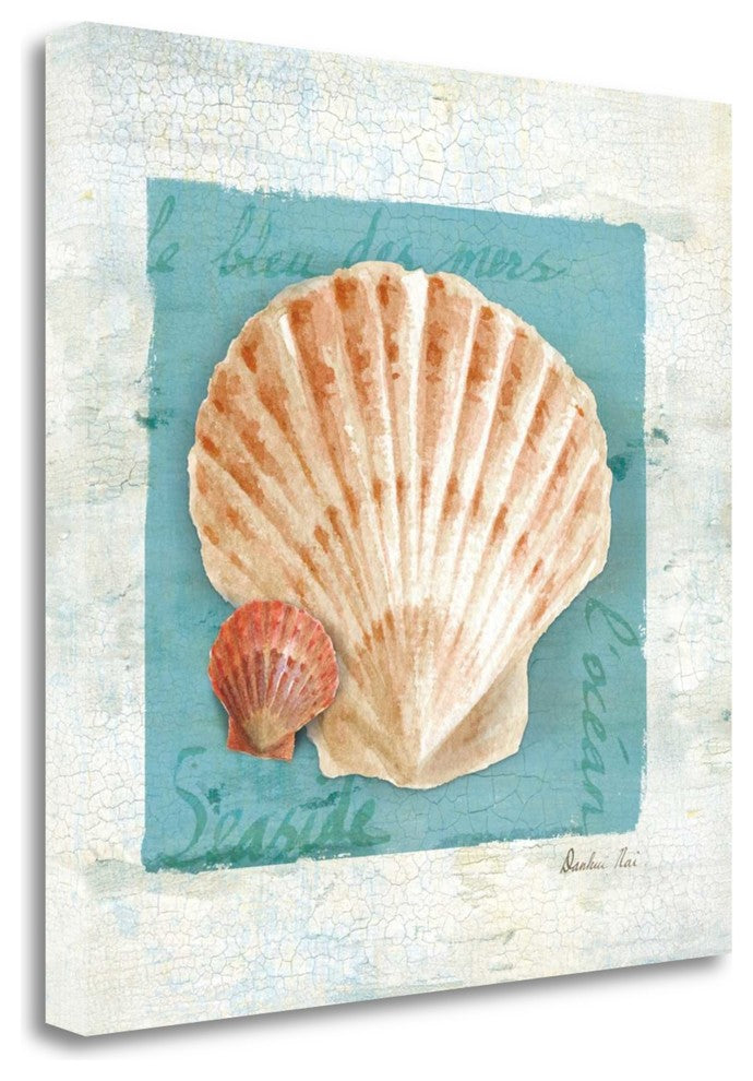 "Shades Of Blue I" By Danhui Nai, Giclee Print on Gallery Wrap Canvas