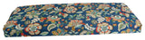 48"X19" Patterned Outdoor Spun Polyester Loveseat Cushion, Telfair Peacock