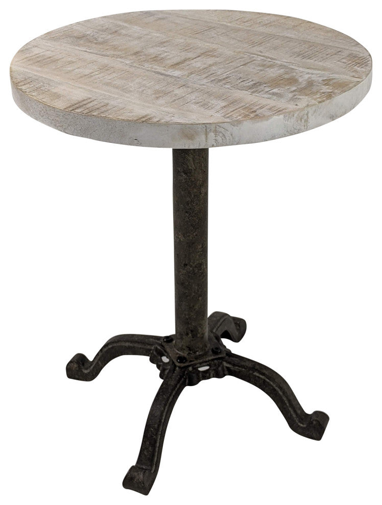 Colton Adj Vintage Table, Natural Drftwd/Aged Iron