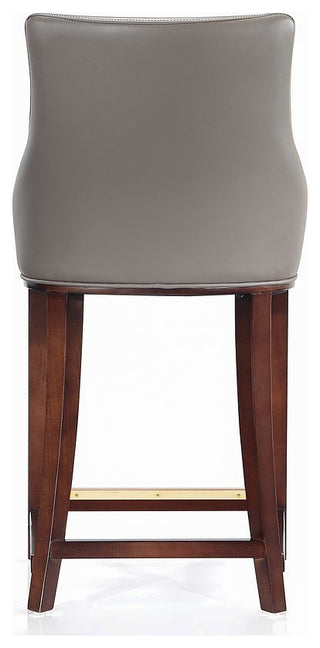 Manhattan Comfort Shubert Counter Stool, Dark Taupe, Single