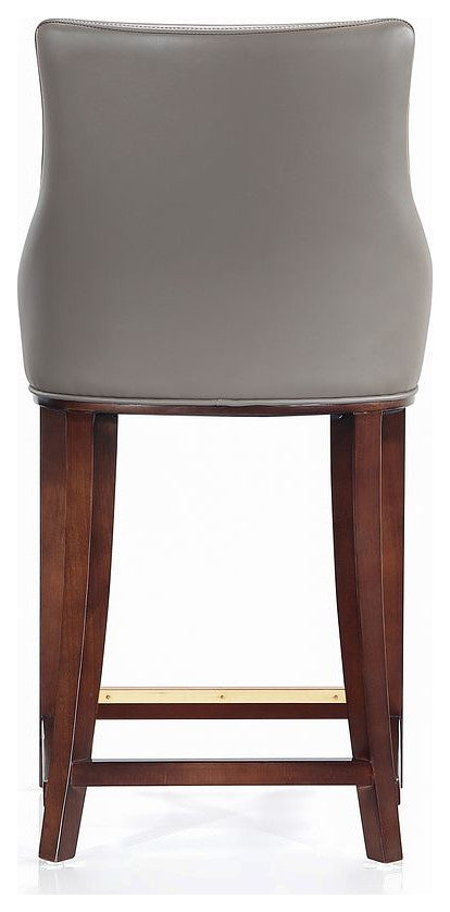 Manhattan Comfort Shubert Counter Stool, Dark Taupe, Single