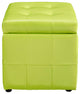 Modern Contemporary Living Room Storage Ottoman Light Green