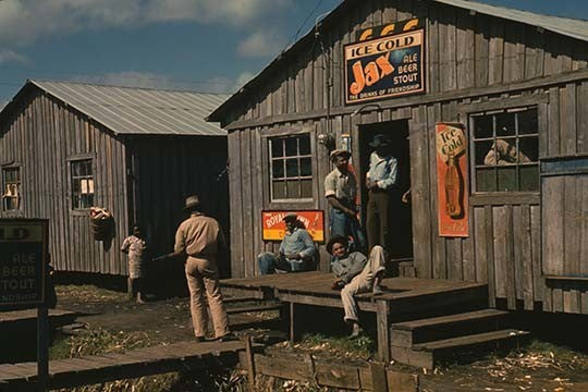 African American Juke Joint- Gallery Wrapped Canvas Art 28" x 42"