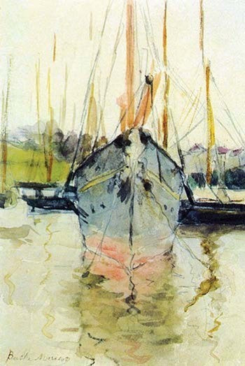 Midina at the Entrance to the Isle of Wight - Canvas Poster 20" x 30"