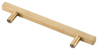 5" Center To Center Brass Modern Zinc Alloy Cabinet Pull, Pack