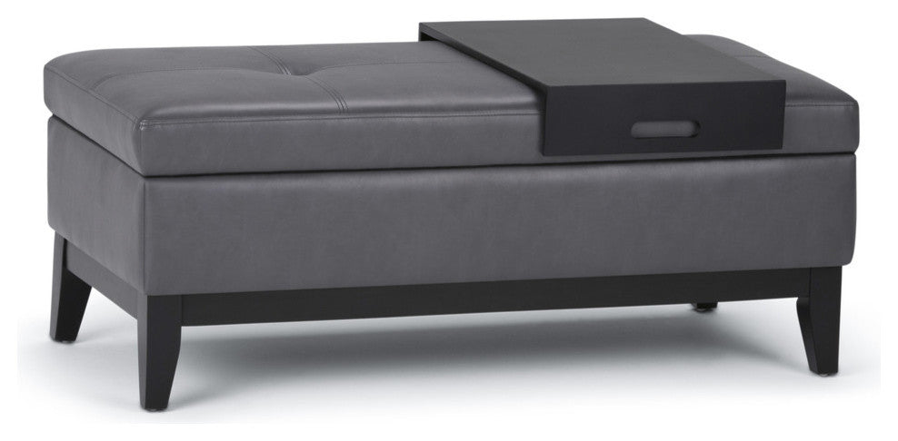 Oregon Storage Ottoman Bench with Tray