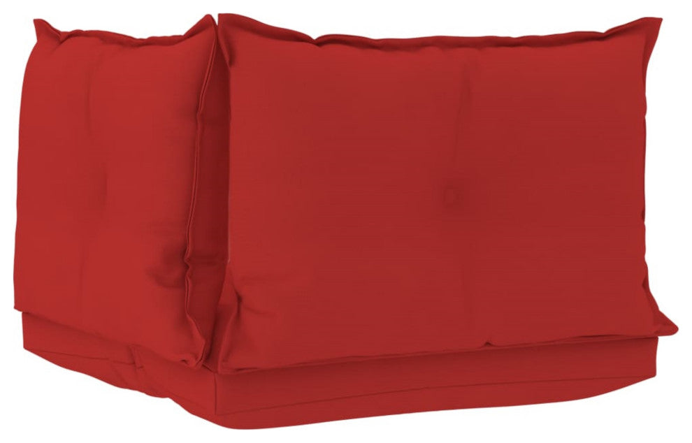 Vidaxl Pallet Sofa Cushions 3-Piece Red Fabric