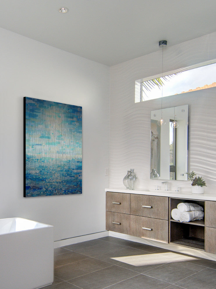 "Better Days" UV Ink Print on Brushed  Aluminum, 30"x45"